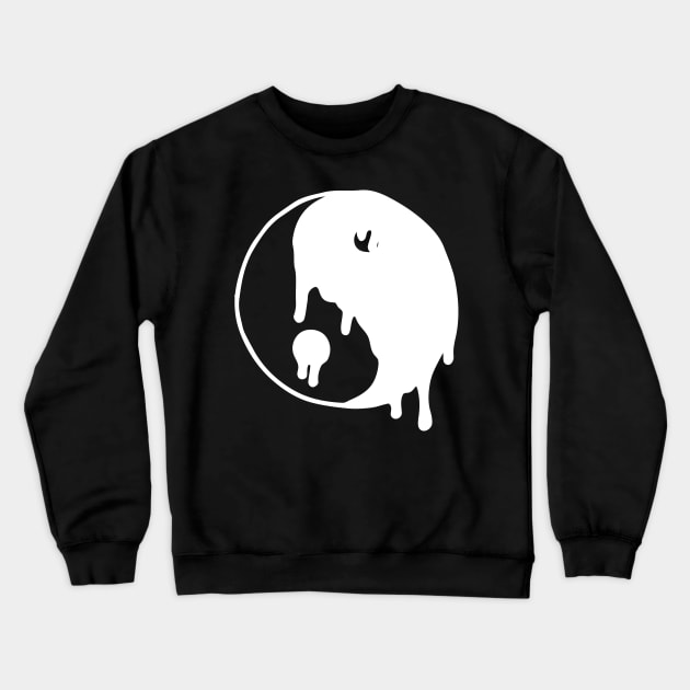 Dripping Yin Yang Crewneck Sweatshirt by sally234